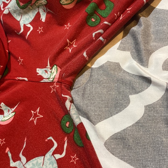 Lularoe Christmas unicorn leggings! One size - Picture 4 of 5